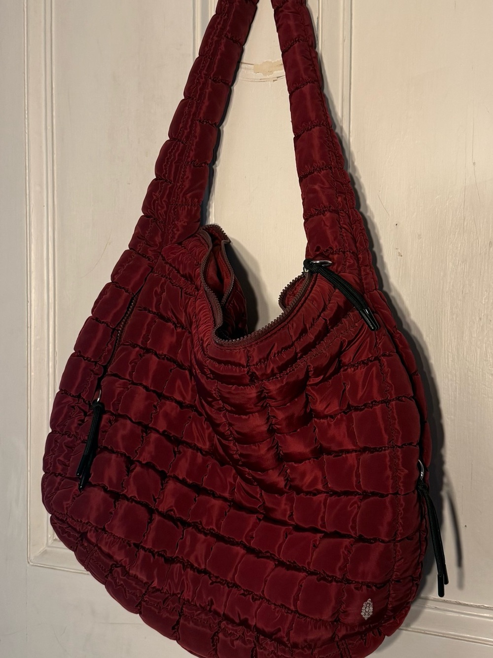 Free People Quilted mulberry Red Shoulder Bag